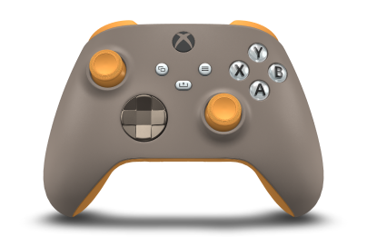 Manette sans fil Xbox - Body: Desert Tan, D-Pads: Desert Tan (Metallic), Thumbsticks: Soft Orange