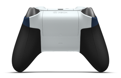 Xbox 無線控制器 - Corpo: Azul Noturno, Botões Direcionais: Prateado Vibrante (Metálico), Manípulos Analógicos: Branco Robot