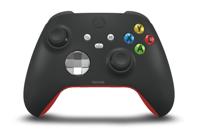 Manette sans fil Xbox - Body: Carbon Black, D-Pads: Bright Silver (Metallic), Thumbsticks: Carbon Black
