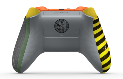 Xbox Wireless Controller - 本体: Croydon 1, 方向パッド: カーボン ブラック (メタリック), サムスティック: パルス レッド