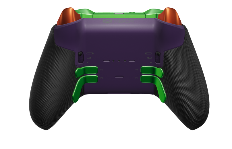 Xbox Elite 無線控制器 Series 2 - Core - Body: Astral Purple + Rubberised Grips, D-pad: Faceted, Velocity Green (Metal), Back: Astral Purple + Rubberised Grips