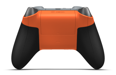 Xbox Wireless Controller - Cuerpo: Naranja intenso, Crucetas: Plata brillante (metálico), Palancas de mando: Negro carbón