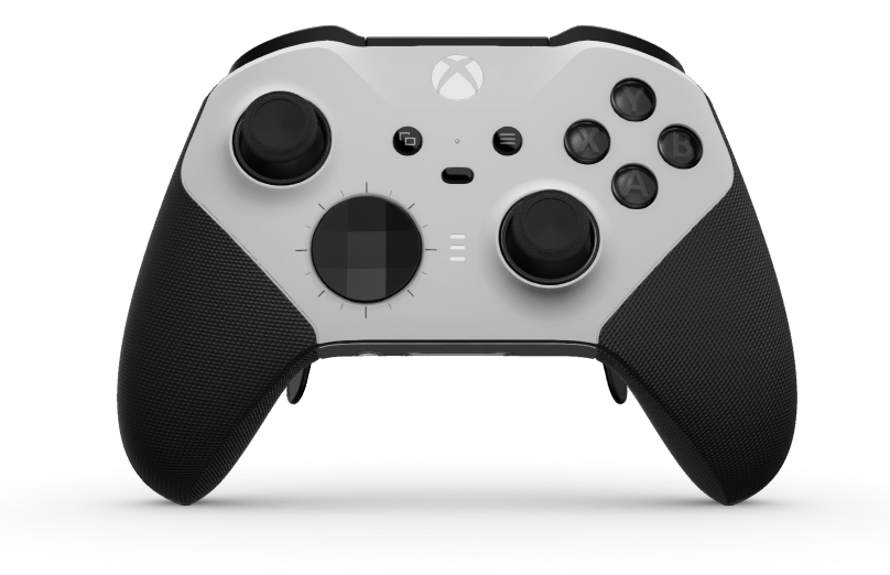 Xbox Elite Wireless Controller Series 2 - Core - Body: Robot White + Rubberised Grips, D-pad: Facet, Carbon Black (Metal), Back: Robot White + Rubberised Grips