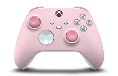 Manette sans fil Xbox - 機身: 柔和粉紅, 方向鍵: 機器白, 搖桿: 復古粉紅