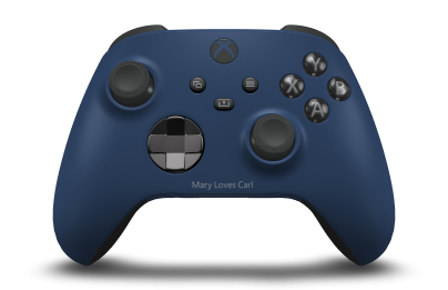 Xbox Wireless Controller - Body: Midnight Blue, D-Pads: Carbon Black (Metallic), Thumbsticks: Carbon Black