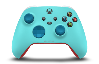 Xbox Wireless Controller - Hoofdtekst: Gletsjerblauw, D-Pads: Mineraalblauw, Duimsticks: Mineraalblauw