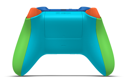 Xbox Wireless Controller - Body: Velocity Green, D-Pads: Dragonfly Blue (Metallic), Thumbsticks: Zest Orange