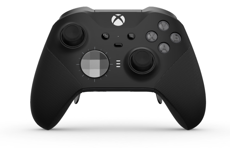 Xbox Elite Wireless Controller Series 2 - Core - Body: Carbon Black + Rubberised Grips, D-pad: Faceted, Storm Grey (Metal), Back: Storm Gray + Rubberised Grips