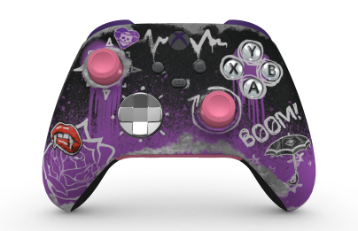 Xbox Wireless Controller – Redfall Limited Edition - Body: Layla Ellison, D-Pads: Bright Silver (Metallic), Thumbsticks: Deep Pink