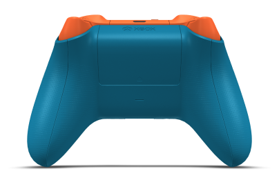Xbox Wireless Controller - Corps: Mineral Blue, BMD: Zest Orange, Joysticks: Storm Grey