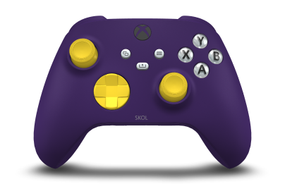 Xbox Wireless Controller - Body: Astral Purple, D-Pads: Lighting Yellow, Thumbsticks: Lighting Yellow