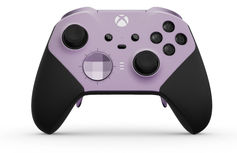 Xbox Elite Wireless Controller Series 2 - Core - Body: Soft Purple + Rubberized Grips, D-pad: Faceted, Soft Purple (Metal), Back: Carbon Black + Rubberized Grips