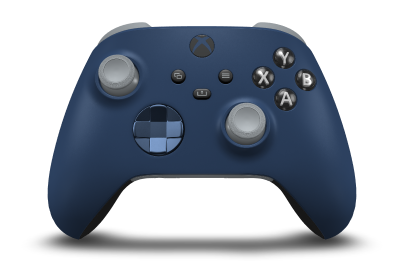 Xbox Wireless Controller - Body: Midnight Blue, D-Pads: Midnight Blue (Metallic), Thumbsticks: Ash Grey