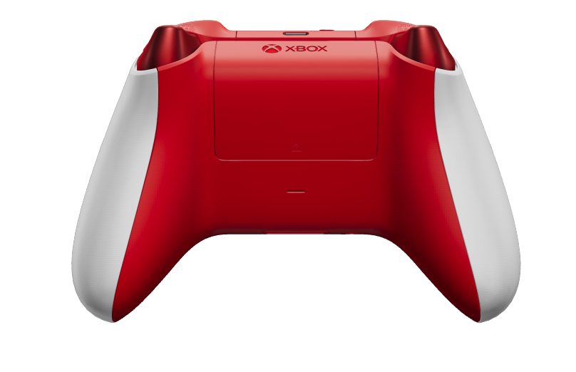 Xbox Wireless Controller - 機身: 機器白, 方向鍵: 脈衝紅 (金屬), 搖桿: 脈衝紅