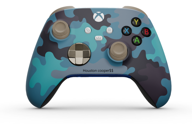 Xbox Wireless Controller - Body: Mineral Camo, D-Pads: Desert Tan (Metallic), Thumbsticks: Desert Tan