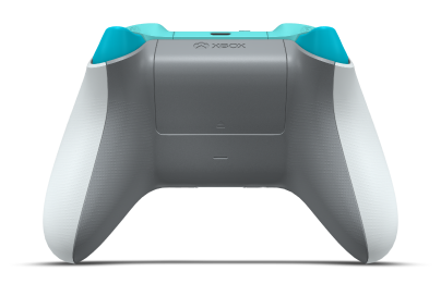 Xbox 無線控制器 - Cuerpo: Blanco robot, Crucetas: Azul dragón, Palancas de mando: Azul glaciar