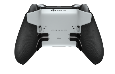 Xbox Elite Wireless Controller Series 2 - Core - Hoveddel: Robot White + Rubberized Grips, D-blok: Kryds, Stormgrå (metal), Bagside: Robot White + Rubberized Grips
