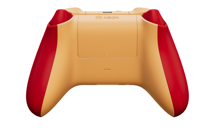 Xbox Wireless Controller - Body: Pulse Red, D-Pads: Soft Orange, Thumbsticks: Soft Orange