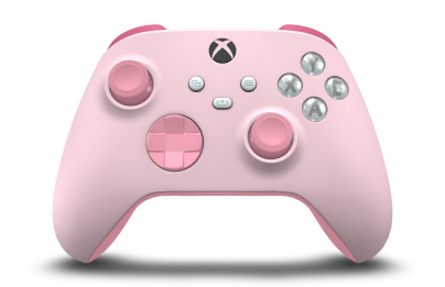 Xbox ワイヤレス コントローラー - Body: Soft Pink, D-Pads: Retro Pink, Thumbsticks: Retro Pink
