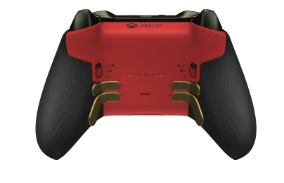 Xbox Elite 無線控制器 Series 2 - Core - Behuizing voorzijde: Pulsrood + rubberen handvatten, D-pad: Facet, Soft Pink (Metal), Behuizing achterzijde: Pulsrood + rubberen handvatten