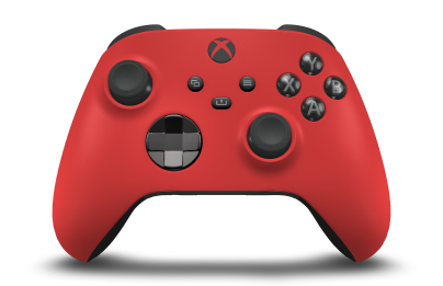 Xbox Wireless Controller - Body: Pulse Red, D-Pads: Carbon Black (Metallic), Thumbsticks: Carbon Black