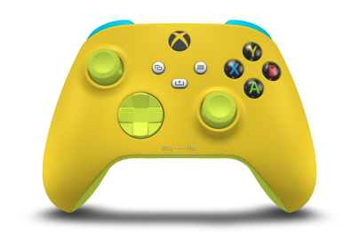 Xbox Wireless Controller - Hoofdtekst: Lighting Yellow, D-Pads: Elektrische volt, Duimsticks: Elektrische volt