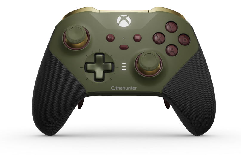 Xbox Elite Wireless Controller Series 2 - Core - Body: Nocturnal Green + Rubberized Grips, D-pad: Cross, Nocturnal Green (Metal), Back: Nocturnal Green + Rubberized Grips