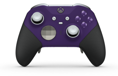 Xbox Elite Wireless Controller Series 2 - Core - Framsida: Astral Purple + gummerat grepp, Styrknapp: Facett, Bright Silver (Metall), Baksida: Astral Purple + gummerat grepp