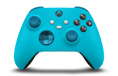 Xbox Wireless Controller - Hoofdtekst: Libelleblauw, D-Pads: Mineraalblauw (metallic), Duimsticks: Mineraalblauw