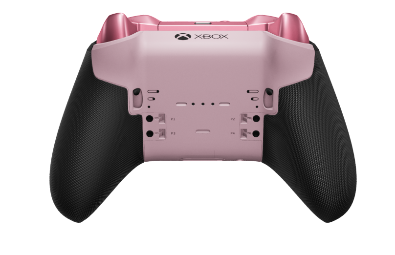 Xbox Elite Wireless Controller Series 2 - Core - Cuerpo: Rosa suave + Agarres texturizados, Cruceta: Cruz, rosa suave (metálico), Atrás: Rosa suave + Agarres texturizados