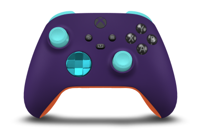 Xbox Wireless Controller - Body: Astral Purple, D-Pads: Dragonfly Blue (Metallic), Thumbsticks: Glacier Blue