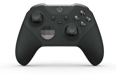 Xbox Elite Wireless Controller Series 2 - Core - Body: Carbon Black + Rubberized Grips, D-pad: Facet, Storm Gray (Metal), Back: Carbon Black + Rubberized Grips